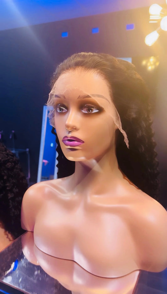 𝐆𝐥𝐮𝐞𝐥𝐞𝐬𝐬 Spanish Curl HD Wigs Pre-Plucked w/ Bleached Knots