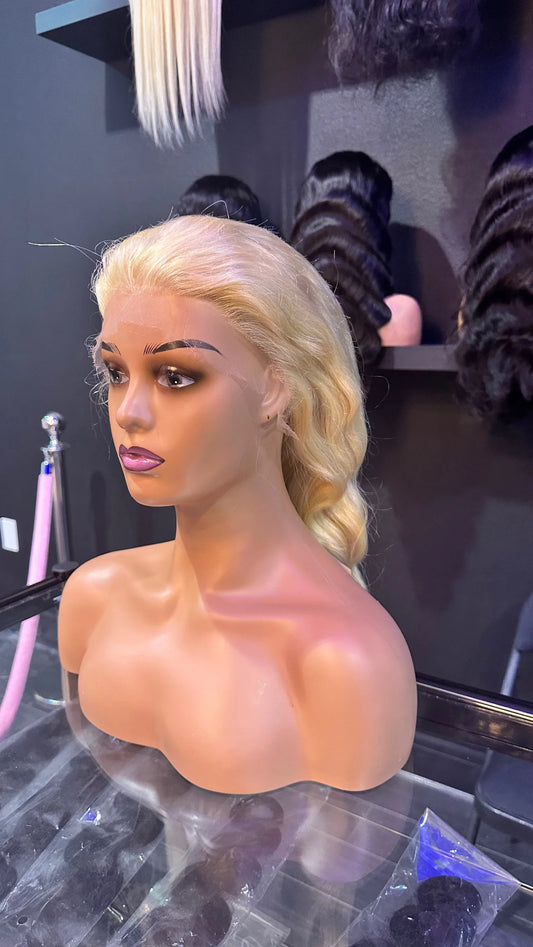 Burmese Mink Blonde Body Wave HD Full Frontal Wig