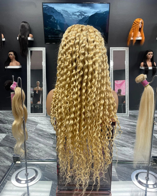Blonde Deep Wave HD Frontal Wig