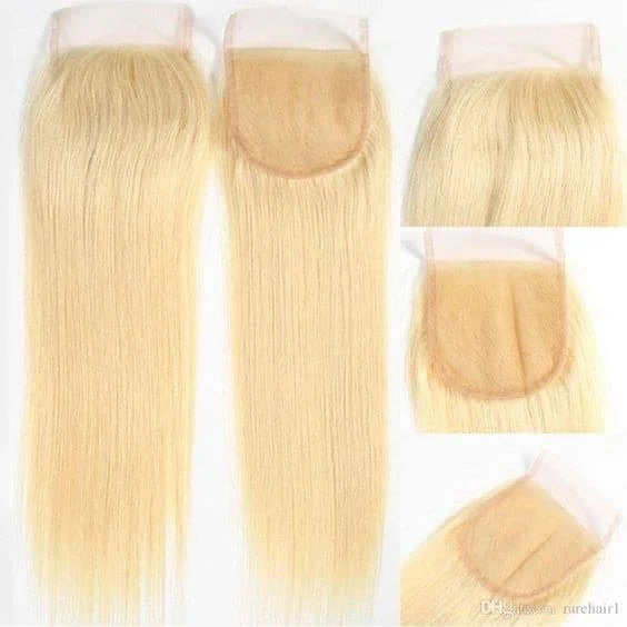 Blonde Silky Straight HD 5x5 Closure