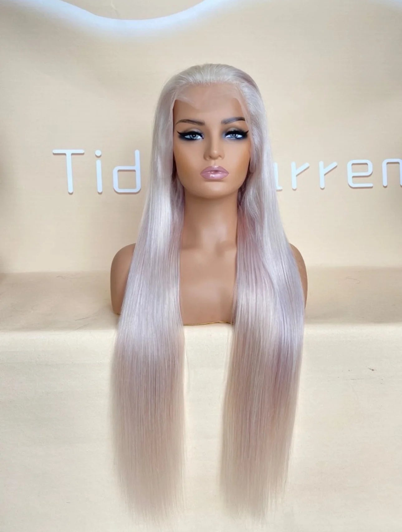 Platinum Blonde Silky Straight HD Frontal Wig