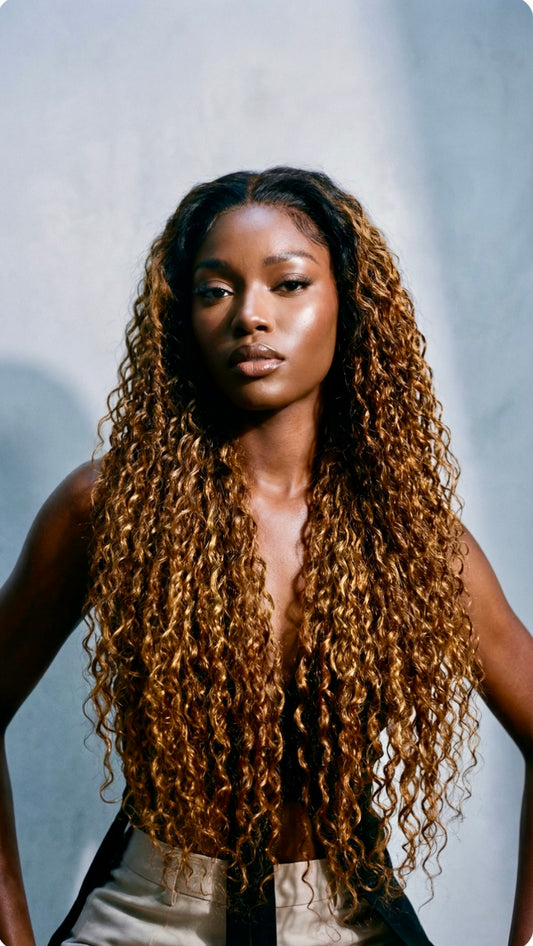 Ginger Water Wave HD Wigs