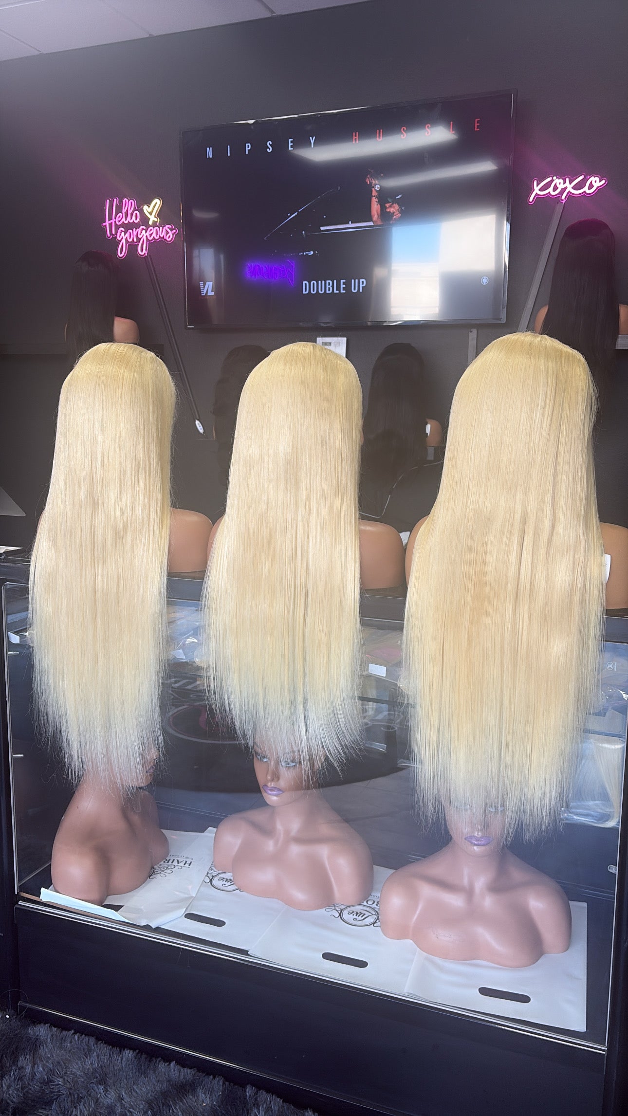 𝐆𝐥𝐮𝐞𝐥𝐞𝐬𝐬 Blonde Silky Straight HD Wigs Pre-Plucked