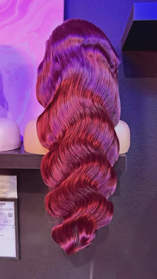 Burgundy Body Wave Wig